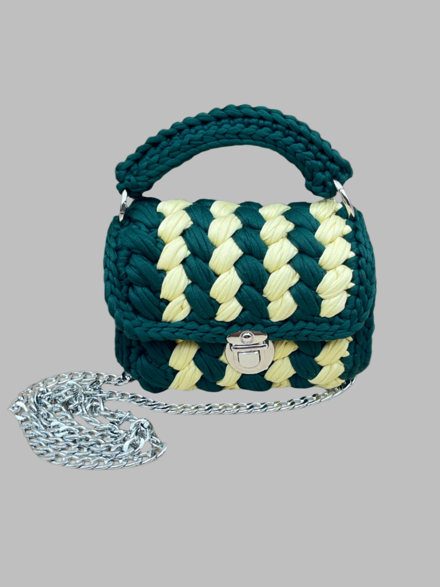 Crochet Handbags- green/yellow