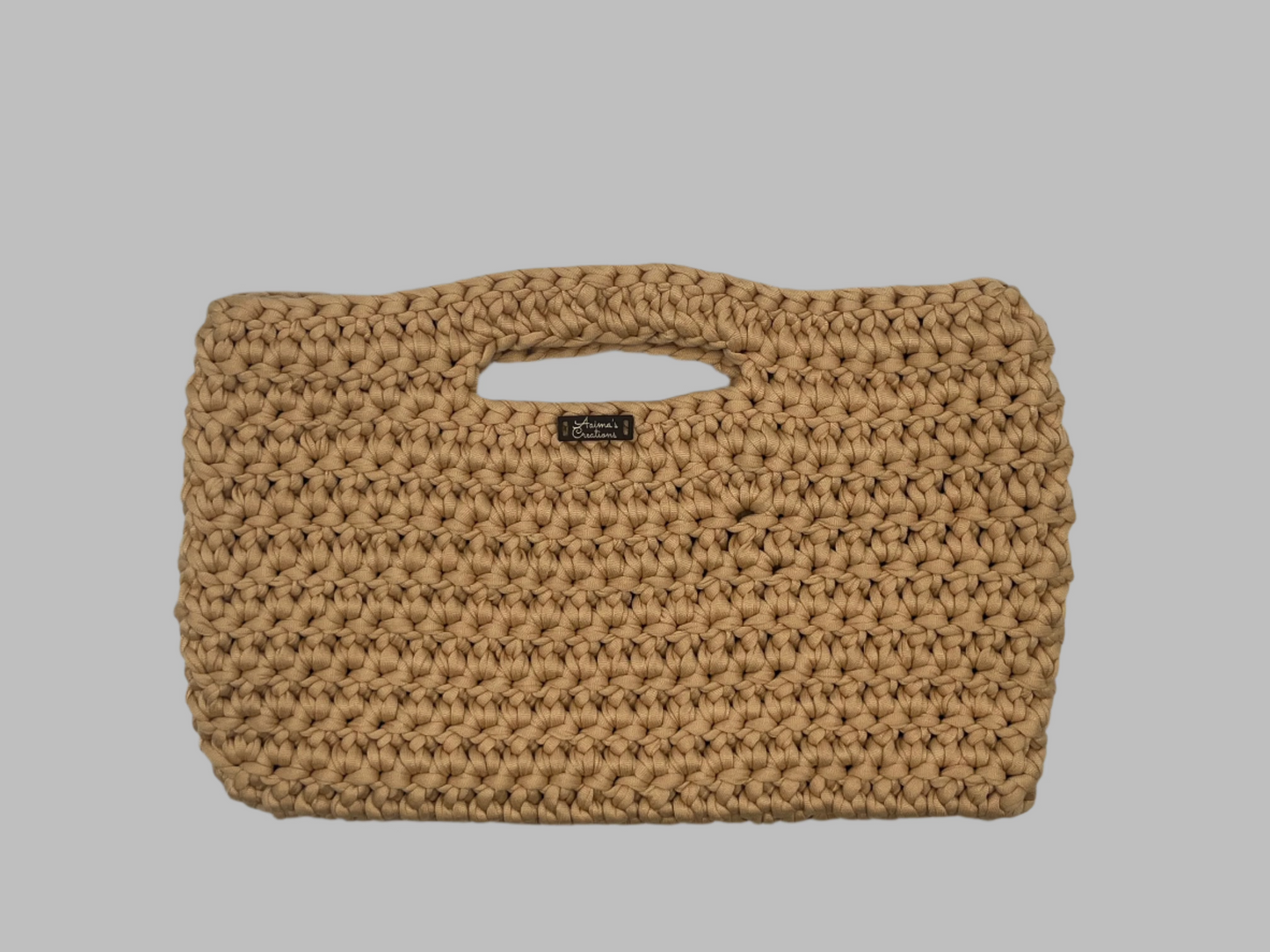 Crochet Clutch-tan