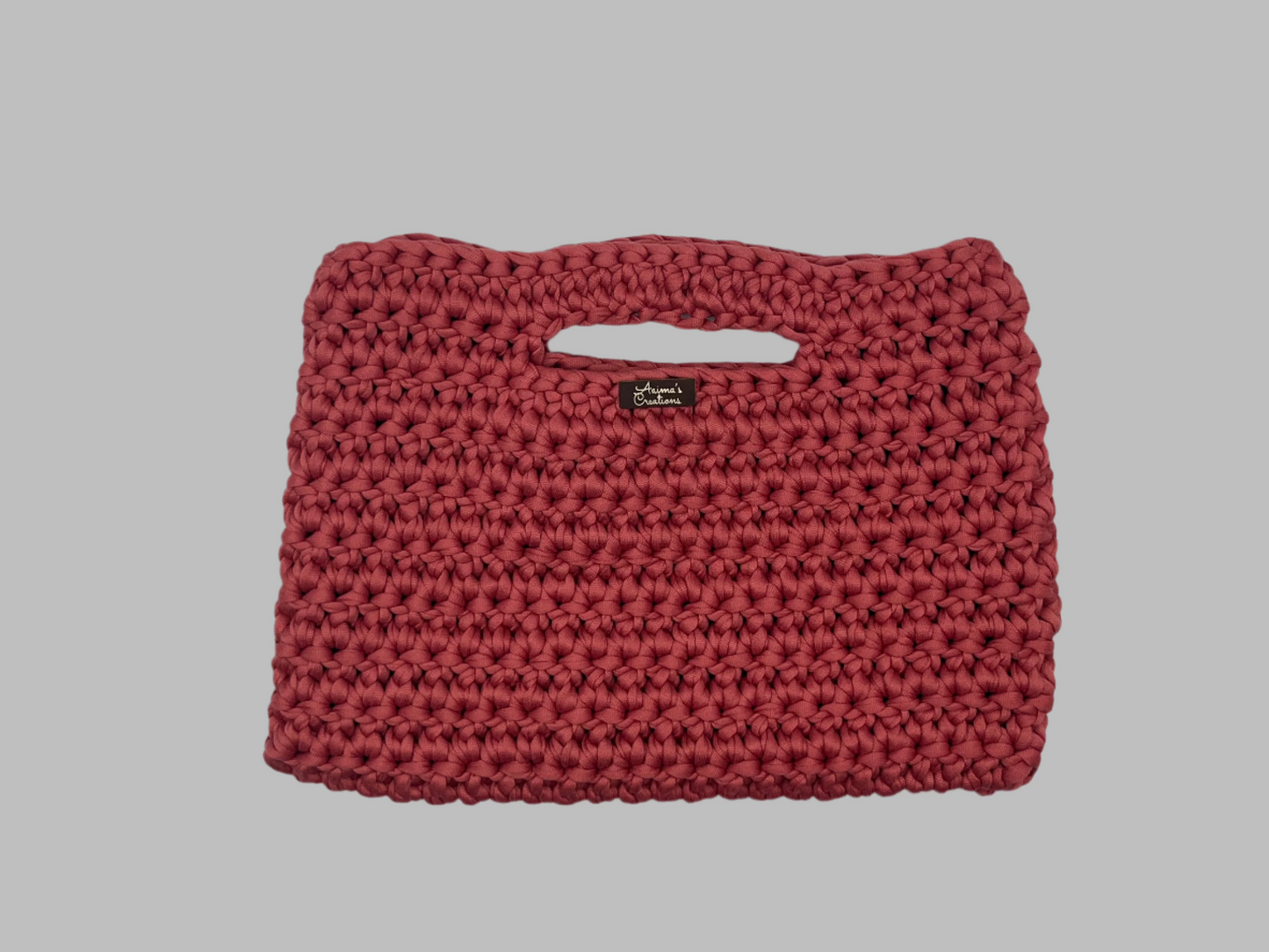 Crochet Clutch-coral