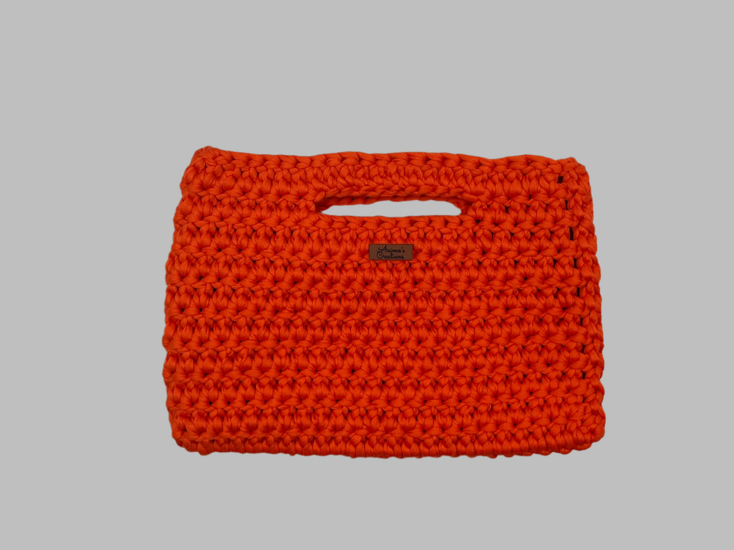 Crochet Clutch-orange