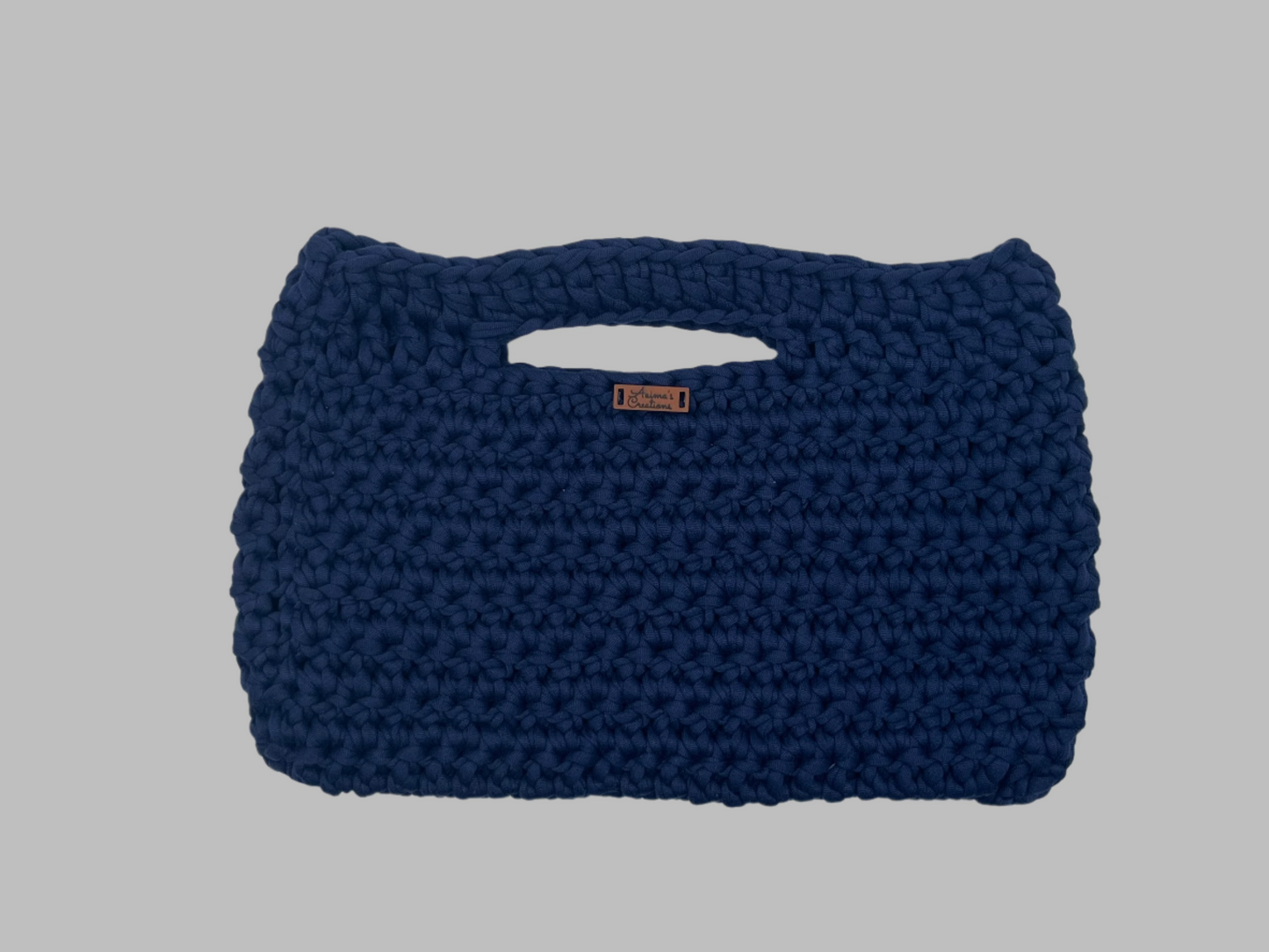 Crochet Clutch--navy