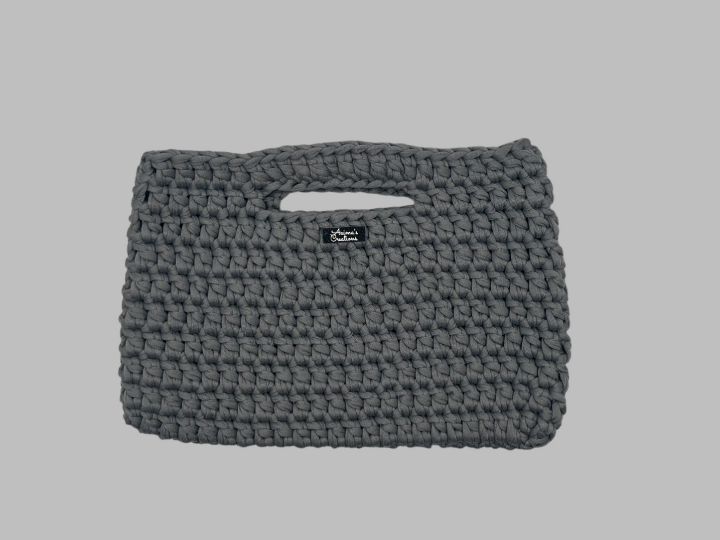 Crochet Clutch-gray