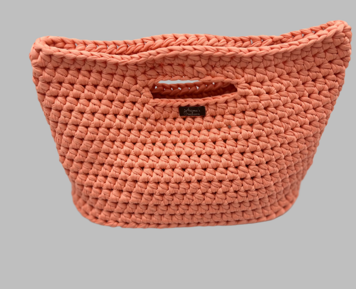 Crochet Tote Bag- Peach