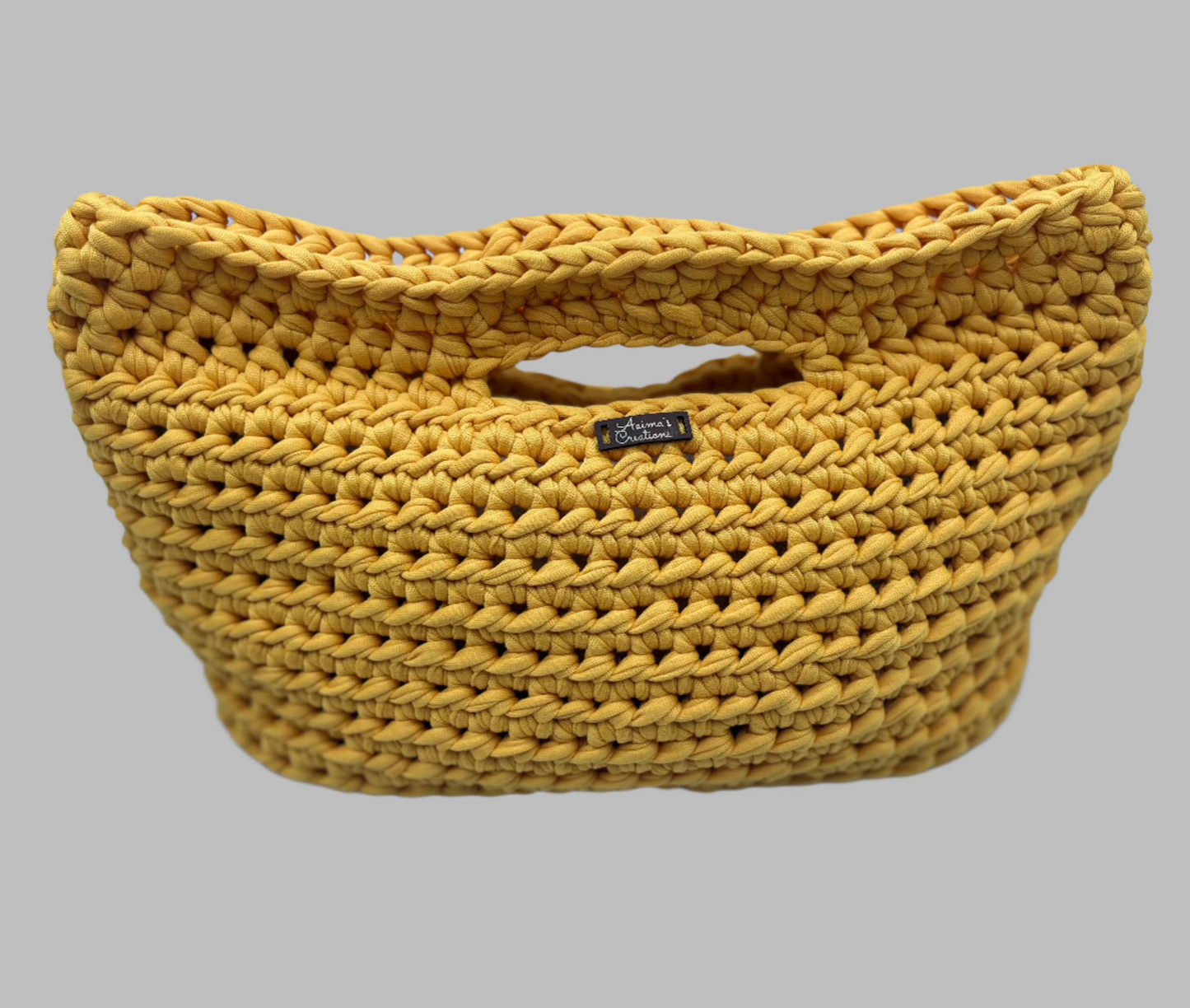 Crochet Tote Bag- gold
