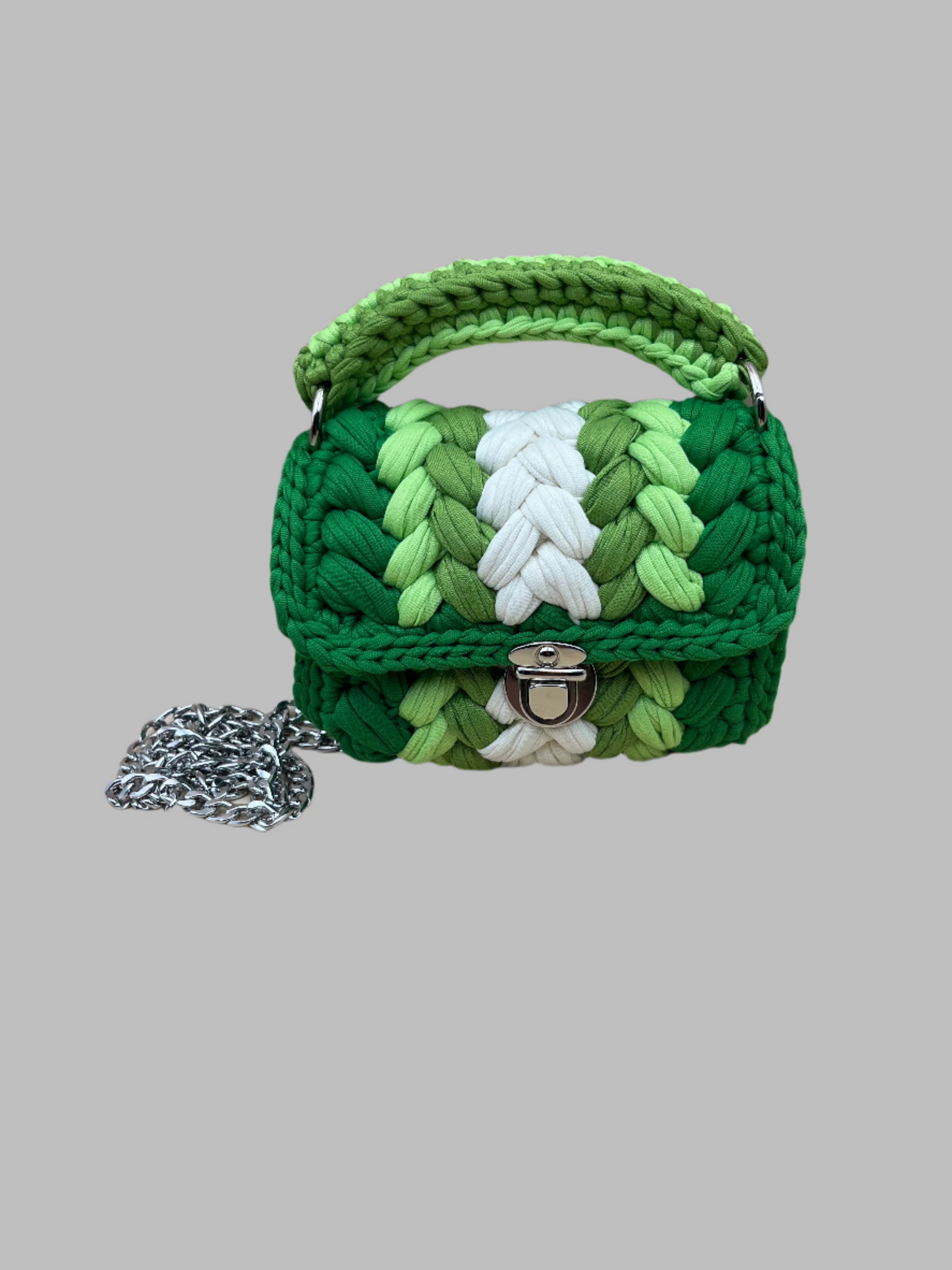Crochet Handbags- green multi