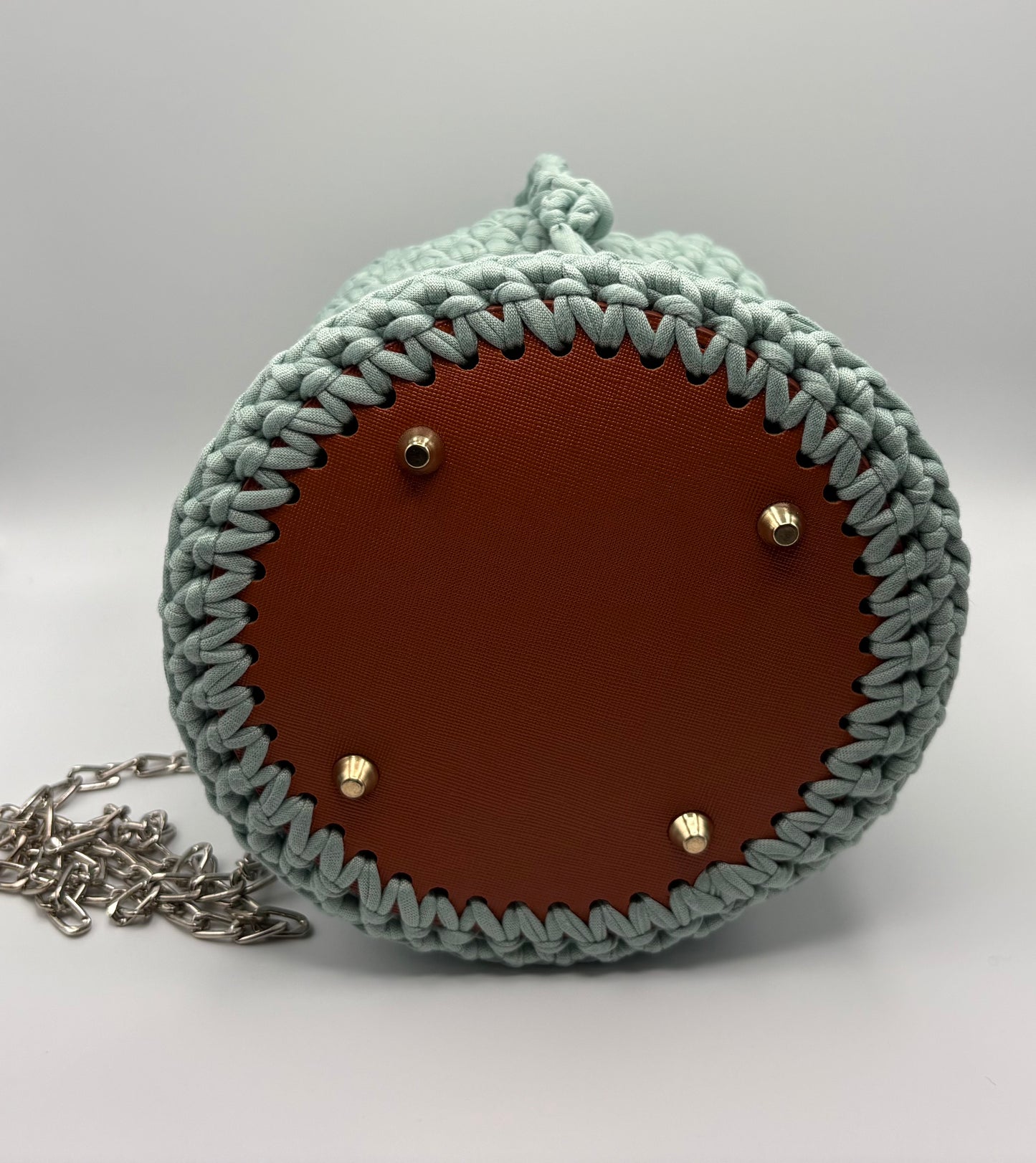 Crochet Crossbody Bucket Bag