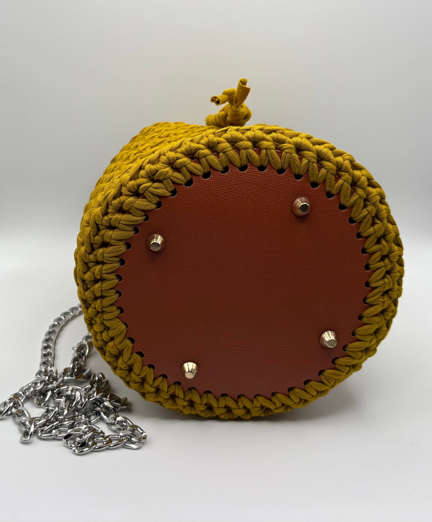 Crochet Crossbody Bucket Bag