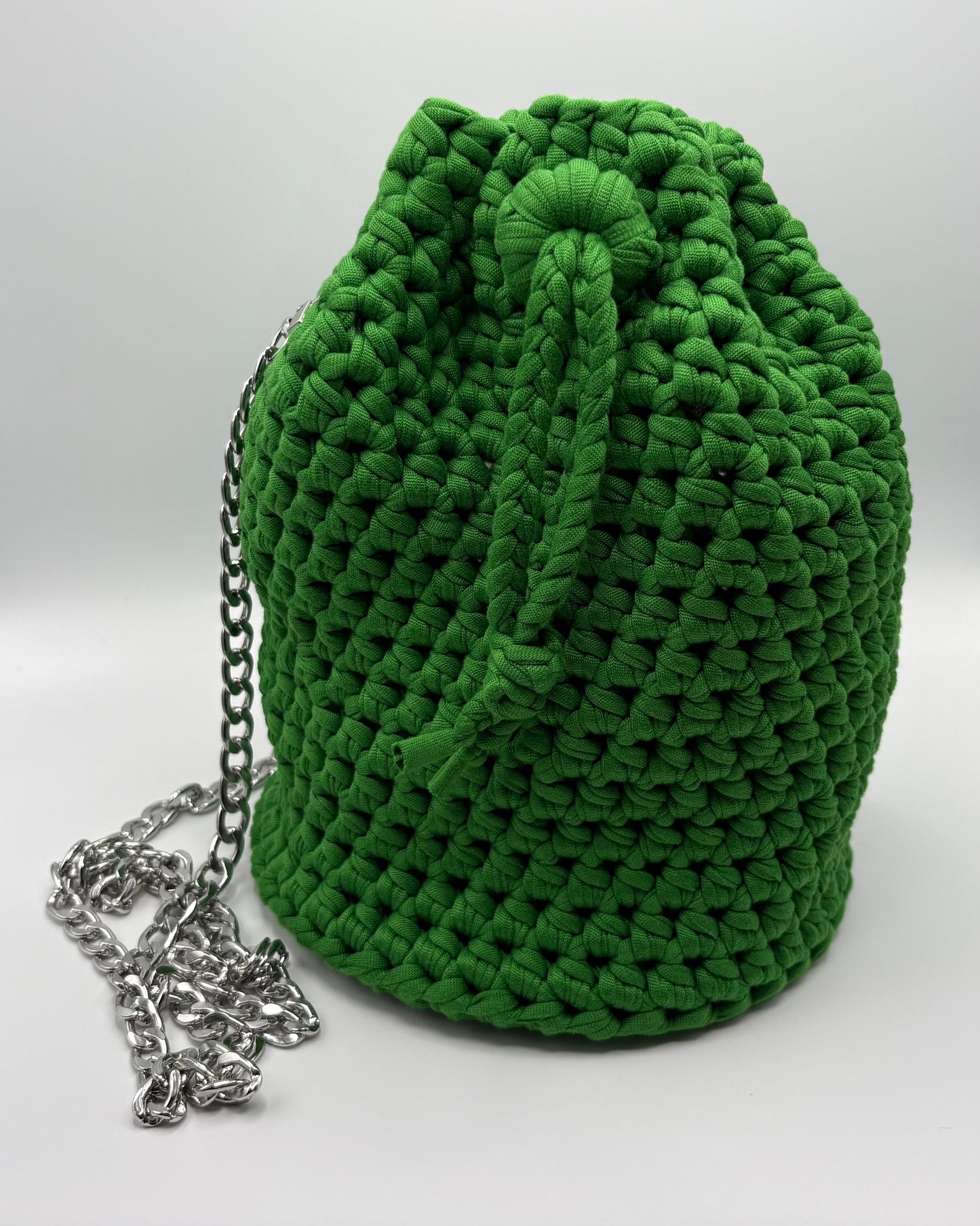 Crochet Crossbody Bucket Bag