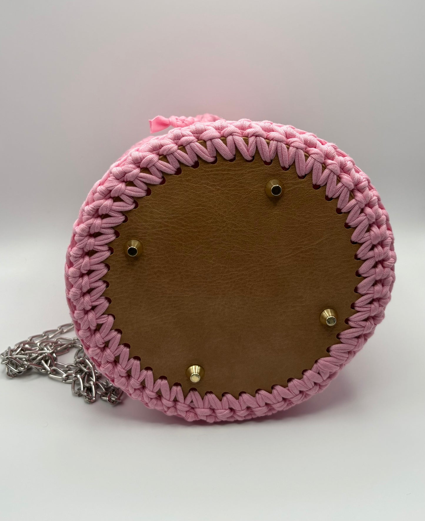 Crochet Crossbody Bucket Bag