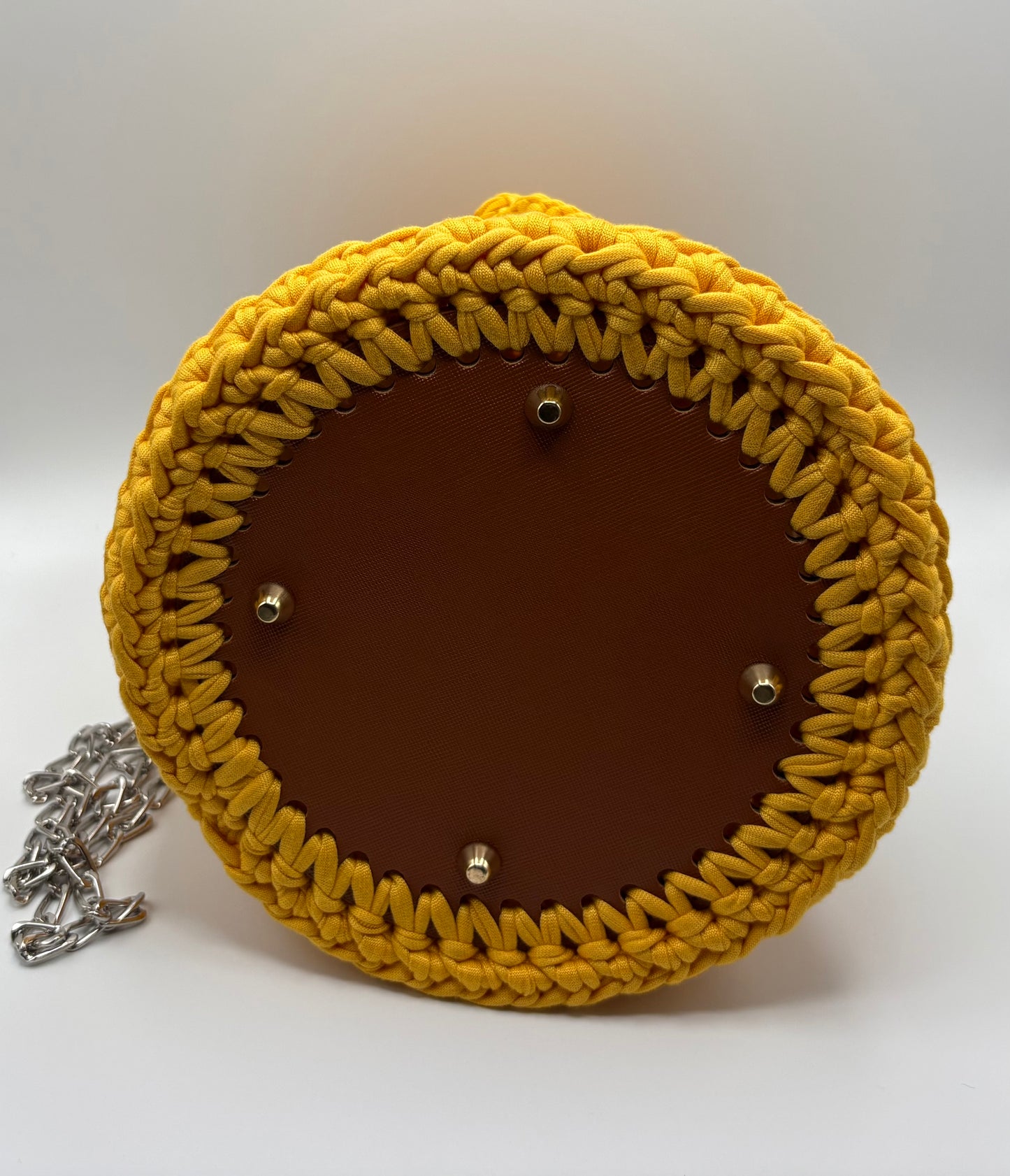 Crochet Crossbody Bucket Bag